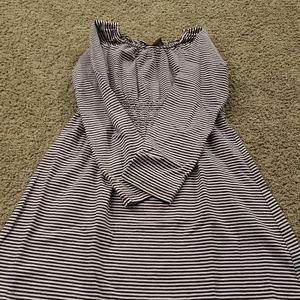 ⭐4/$20 ⭐Girls pink and brown striped dress size 7